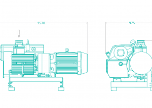 BUSCH R5 RA 0750 A Vakuumpumpe Messungen