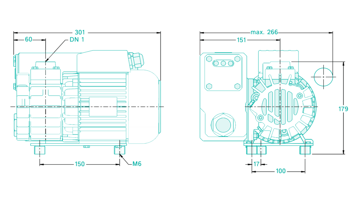 BUSCH rotary vane vacuum pump R5 RA 0302 D Ehrler & Beck