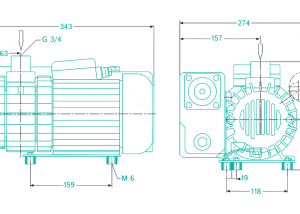 BUSCH R5 KB 0020 D Vacuum Pump Measurements