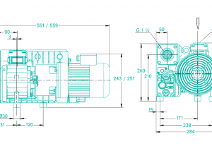 BUSCH R5 RA 0025 F Vacuum Pump Measurements