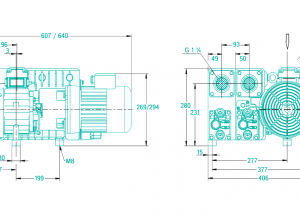BUSCH R5 RA 0063 F Vacuum Pump Measurements