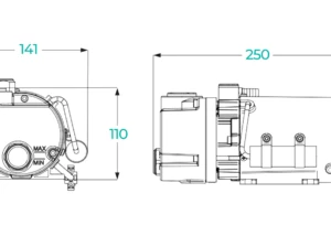 R5 PB 0003 D Vacuum Pump – Dimensional Drawing
